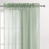 DWCN Bean Green Sheer Curtains Semi Transparent Voile Rod Pocket Curtains for Bedroom and Living Room, 52 x 45 inches Long, Set of 2 Panels...