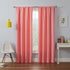 ECLIPSE Kendall Modern Blackout Thermal Rod Pocket Window Curtain for Bedroom or Living Room (1 Panel), 42 X 63, Coral...