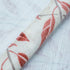 VOGOL Valances for Kitchen, Red Leaf Print Linen Textured Valance for Curtain Panels for Windows, Rod Pocket, 52x12, One Panel...
