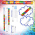 Kolewo4ever 48pcs HB Building Block Pencils Translucent Pencil Multicolor Non- Sharpening Pencils Pop Up Plastic Pencils for Exams, School, Office...