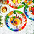 50 Pcs Art Paint Paper Plates Art Painting Party Supplies 7" Art Paint Dessert Plates Art Painting Plates for Painting Theme Baby Shower Art Paint...