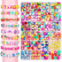 Thrilez 480 Pcs Fruit Flower Polymer Clay Beads, 24 Styles Clay Bead Charms for Bracelets Making, Jewelry Making, Necklace and Earring with Elasti...