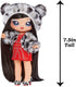 Na! Na! Na! Surprise Cozy Series Leona White 7.5" Fashion Doll Snow Leopard-Inspired with Black Hair, 3-Piece Outfit and Fuzzy Clip-on Purse, Pose...