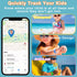 2 Pack Kids Waterproof AirTag Bracelet, Silicone Case Compatible with Apple AirTag Holder, Hidden Wristband Case for Air Tag GPS Tracker Band for ...