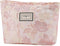 Flower Makeup Bag Travel Large Floral Cosmetic Bags for Women Cute Makeup Pouch Zipper Cosmetic Pouch for Purse Embossed Pink Aesthetic Makeup Org...