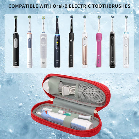 Toothbrush Travel Case for Oral-B Pro 500/600/650/1000/1500/2000/3000/3500/5500/Pro-Health,Genius X Limited/6000/7000/7500/8000/9600,Smart 1500/30...