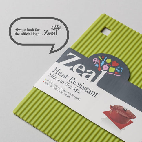 Zeal Silicone Heat Resistant Non-Slip Trivet, Size 5-22 Centimeters, Lime Green...