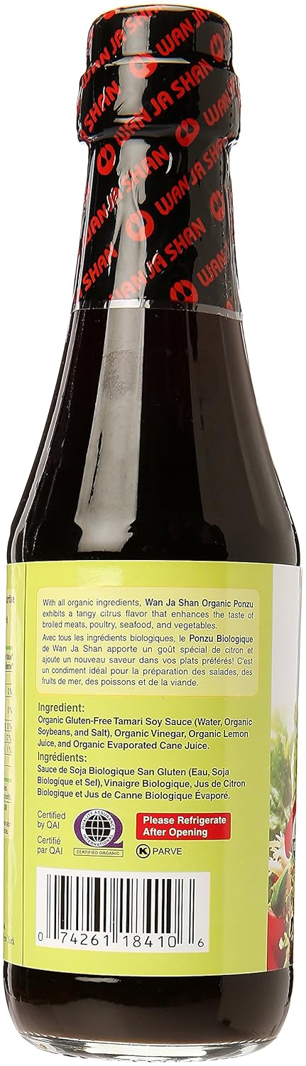 WAN JA SHAN Organic Ponzu Sauce Citrus Seasoned Soy Sauce, 10 FZ...