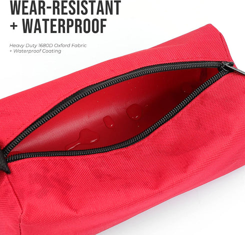 YOOFAN Small Tool Bags – Heavy Duty 1680D Waterproof Fabric Tool Pouch, Black/Red/Blue/Green/Yellow, 5-Packs...