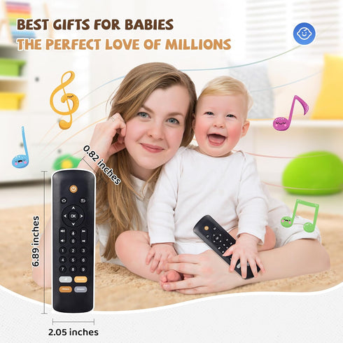 Baby TV Remote Toy - Baby Early Learning Toys, Baby Musical Toys, Toddler Toys with Realistic Play, Lights, and Sounds - Boys Girls Toys Gift for ...