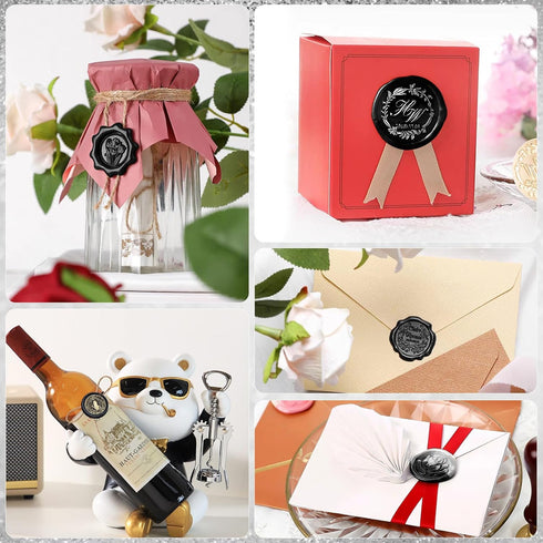 Sealing Wax Sticks, Paxcoo 20pcs Wax Seal Sticks, Glue Gun Sealing Wax Sticks for Wedding Invitations, Letter, Envelope, Cards and Crafts (Black)...