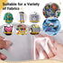 Iron On Adhesive Sheets 20PCS, Heavy Weight Double-Sided Heat Melt Fabric Glue Sheet, A4 Size Fusible Adhesive Sheets, Press-on Patch Iron On Tape...