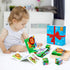 Wooden Animals Block Puzzles for Kids Ages 2-4 with Book, Jigsaw Puzzles Preschool Learning Educational Interactive Toys Gift for Boys Girls, Wood...