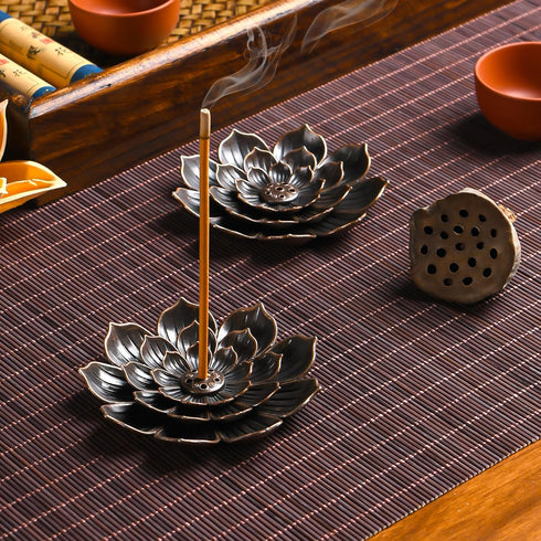 Incense Burner - Incense Stick Holder 5 Incense Holes with Detachable Ash Catcher...