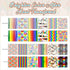 Rainbow Pride Patterned Sublimation Transfer Paper 12sheets 12inches x 10inches LGBTQ Sublimation Transfer Sheets Sublimation Transfer Sheets Comp...