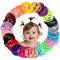 Baby Hair Ties for Girls - 200Pcs Small 1" Elastic Toddler Hair Ties Ponytail Holders Hair Tie for Baby Girls Infants Kids Hair Accessories (Color...