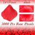 3000 Pcs Silk Rose Petals,Red Rose Flower Petals Decorations, Fake Rose Petals Roses Artificial Flowers Petals for Wedding, Valentines , Romantic ...