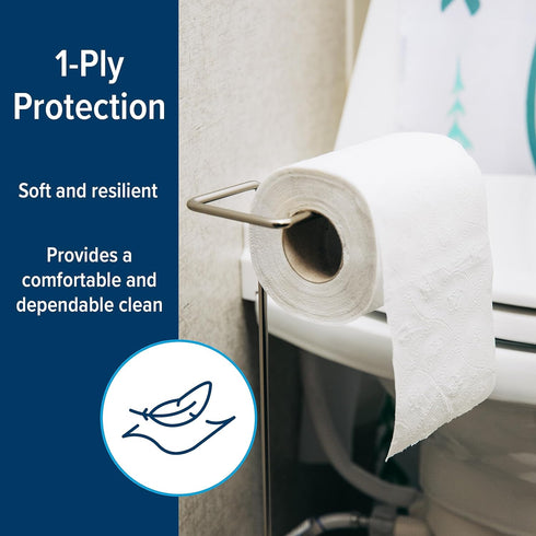Camco Marine & RV Toilet Paper - 4-Rolls - 1-Ply Quick Dissolve RV & Marine Septic Safe Bath Tissue - Dye & Fragrance Free - 280 Sheets Per Roll (...