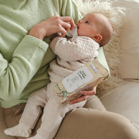 Dr. Talbot's Eco Bamboo Baby Tooth and Gum Wipes Naturally Inspired With Citroganix, 1-pack, 48 count...