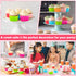 R HORSE 42Pcs Silicone Baking Molds Pumpkin Silicone Cups Non-Stick Muffins Mould Washable Cupcake Liners Donut Cake Pan Reusable Cupcake Wrapper ...