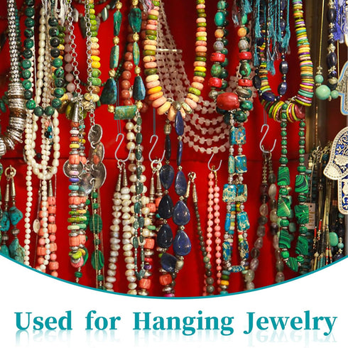 60 PCS S Hooks for Hanging 1 Inch Metal Hanging Hooks Mini S Hooks S Shaped Iron Wire Hook Hanger for Hanging Jewelry Small Kitchenware Potted Pla...