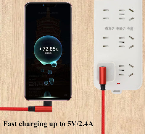 (1m/3ft 90 Degree Micro USB Cable Right Angle USB 2.0 A Male to Micro Male Fast Sync & Charging Cable for Android, Samsung, LG,Huawei, Smartphones...