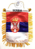 Serbia Serbian flags for cars accessory sticker decals small mini banners design window rearview mirror style accessories homes windows STICKS to ...