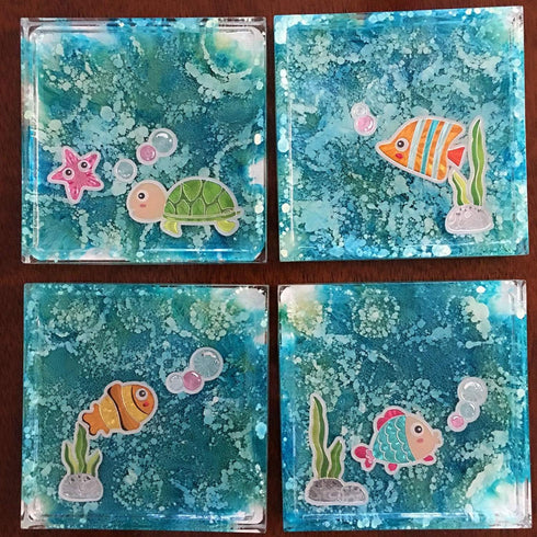 Honbay 2PCS Silicone Coaster Molds Square Shape Coaster Resin Molds Jewelry Storage Plate Dish Casting Mold for Craft Jewelry Making...