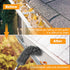 Gutter Cleaning Brush Roofing Tool with Telescopic Extendable Telescopic Pole 8.6ft Guard Cleaner Tool Easy Remove Leaves and Debris from The Grou...