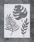 GSS Designs Palm Frond Wall Art Stencil - Tropical Banana Leaf Painting Airbrush Stencil (12x16inch) - Reusable Template for Wood Canvas Furniture...