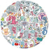 120pcs Elephant and Piggie Stickers for Kids Water Bottles Cute Kawaii Cartoon Vinyl Waterproof Decals for Teens Laptops Journal Scrapbook Compute...