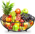 RICCLE Countertop Fruit Bowl For Kitchen - Wire Fruit Basket Holder - Sturdy and Modern Metal Wire Tabletop Holder For Fruits, Produce, Vegetables...
