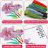 ZOIIWA 6PCS Cross Stitch Kits for Beginners DIY Embroidery Kit for Kids Adults Mother's Day Birthday Gift Spring Summer Flower Needlepoint Pattern...