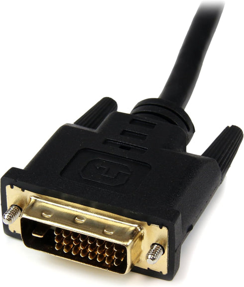 StarTech.com 8in HDMI to DVI-D Video Cable Adapter - HDMI Female to DVI Male - HDMI to DVI Dongle Adapter Cable (HDDVIFM8IN),Black...