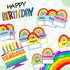 Rainbow Happy Birthday Bulletin Board Rainbow Holiday Birthday Board Sign Let's Celebrate Happy Birthday Rainbow Cloud Accents Cutouts for Calenda...