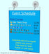 Marketing Holders Window Mount Sign Holder for 8.5" x 11" Advertisements and Hours of Operation in Retail Stores and Offices Double Sided View Cle...