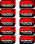 Security Camera Sticker CCTV Warning, Pack of 10 - UV & Weather Resistant Decal Label for Home, Windows, Car, & Office - Deter Criminals & Avoid T...