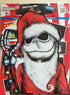 Jack Nightmare Santa Claus Waving Winter WiperTag USA Christmas with Decal attaches to rear vehicle wiper blade...