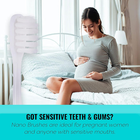 Extra Soft Toothbrush, Nano Toothbrush For Sensitive Gums, Extra Soft Toothbrushes Adult Sensitive Teeth, Ultra Soft Toothbrush for Extra Protecti...