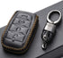 Vitodeco Genuine Leather Smart Key Fob Case Cover Protector Compatible with RAM 1500, RAM 2500, RAM 3500 2019 - 2025 (4-Button, Black)...