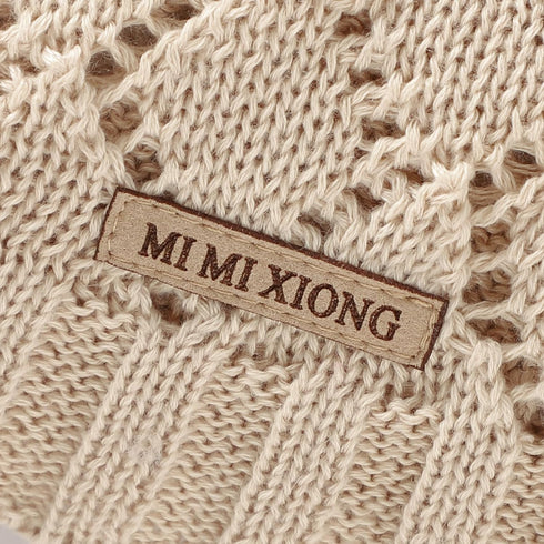 mimixiong Neutral Baby Blanket Knitted Cellular Receiving Crib Nursery Swaddling Blanket for Boys and Girls Camel 40x30 Inch...