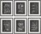 IDIOPIX Piano Patent Wall Decor Chalkboard Art Print Set of 6 Prints UNFRAMED...
