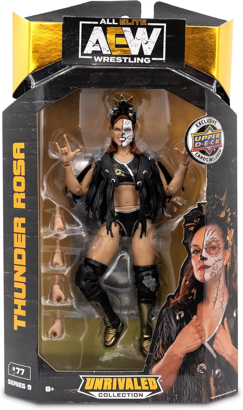 Ringside Thunder Rosa - AEW Unrivaled 9 Toy Wrestling Action Figure...