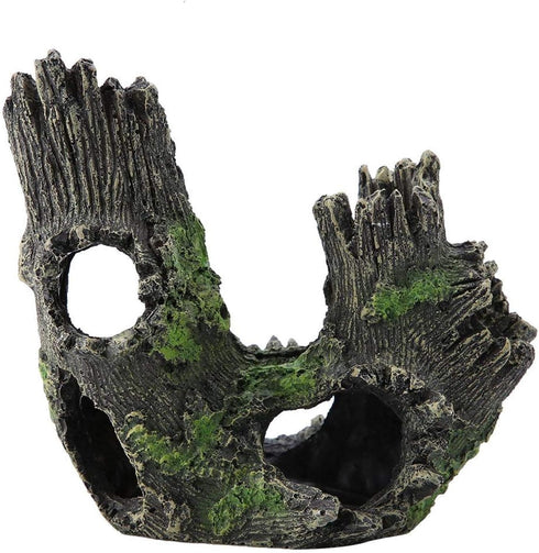 DAUERHAFT Artificial Resin Tree Trunk for Aquarium Driftwood Decoration for Fish Tank Ornaments, Resin Aquarium Accessories(18.00x12.00x21.00)...