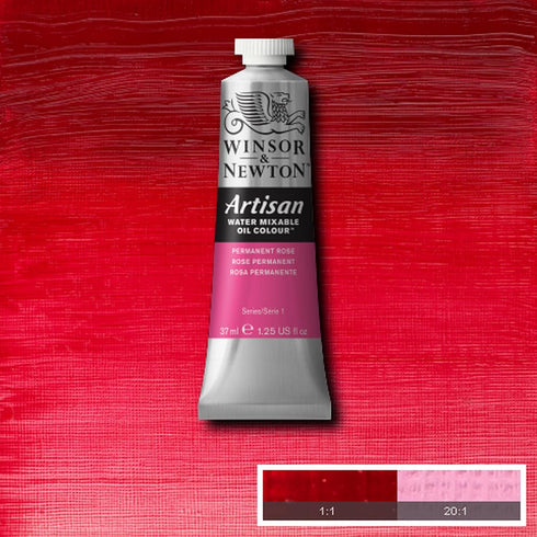 Winsor & Newton Artisan Water Mixable Oil Colour, 1.25-oz (37ml), Permanent Rose...
