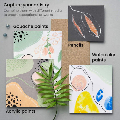 ARTEZA Acrylic Paint Markers, Set of 20 Black & White Acrylic Paint Pens, Art Markers for Glass, Pottery, Ceramic, Plastic, Rocks, and Canvas...
