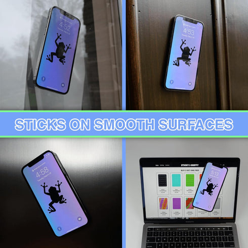Suction Phone Card Holder Mount, Phone Wallet, Silicon Adhesive Phone Accessory for iPhone and Android, Hands-Free Mirror Shower Phone Holder, Tik...