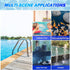 Pool Skimmer - Pool Net with 3 Section Pole, 48 inch Pool Skimmer Net with Pole Total Length, Pool Nets for Cleaning, Fine Mesh Net Pool Skimmer N...