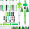 Teling 12 Pcs Beadable Pens Plastic Black Ink Ballpoint Pen with Assorted Spacer Beads Silicone Beads and Tassels and 12 Pcs Lobster Clasps for Of...