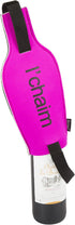 Creative Home Neoprene Single Wine Carrier Champagne Bottle Protective Travel, Gift Bag, 5-1/8" W x 11-3/4" H, Pink...